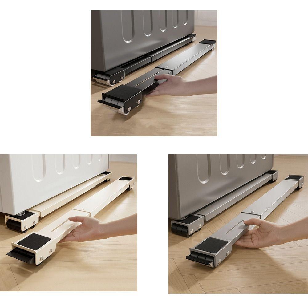 With Wheels Refrigerator Stand Durable Mobile Roller Bracket Adjustable Stand  Furniture