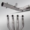 ZX6R Titanium Alloy Full Exhaust System: Front & Tail Sections for Moped Modification