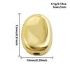6/12pcs Big/Small Hole Star Heart Pea Real Gold Plated PVD No Fade Stainless Steel Beads For Jewelry Making Supplies Spacer Bead