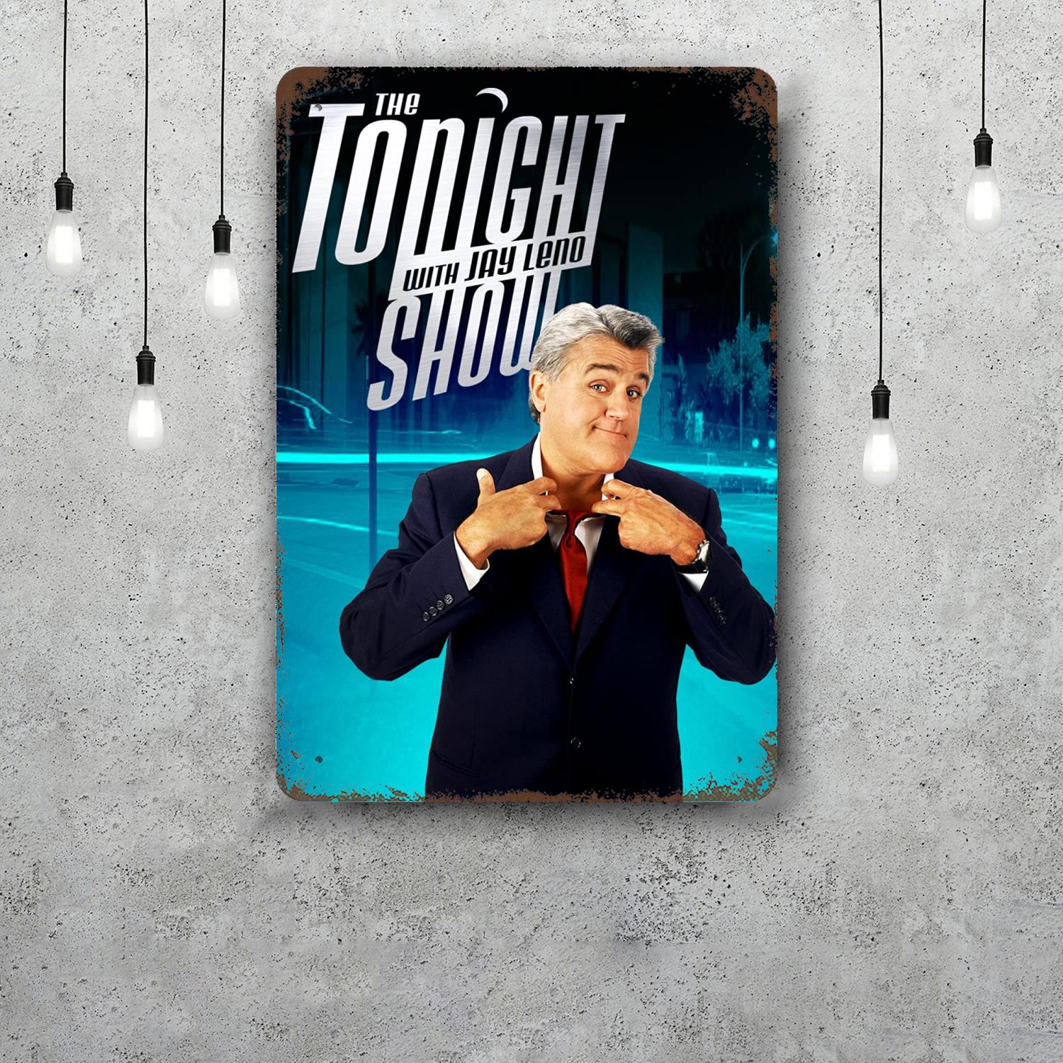 

Jay Leno Funny Bar Metal Sign Retro Plaque Vintage Sign Alcohol Drinker Pub Club Man Cave Kitchen Wall Decoration 20x30cm（7.8x11.8inch）