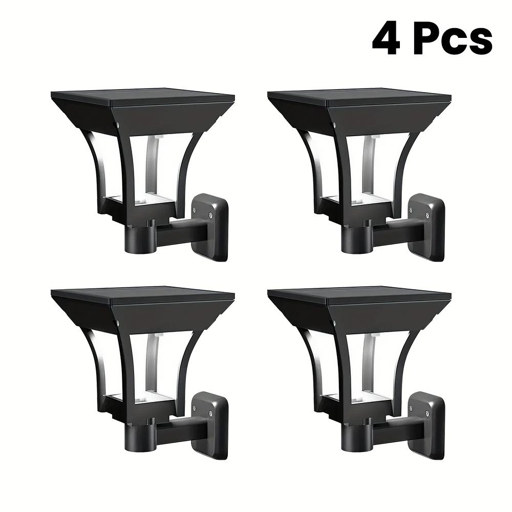 Outdoor Solar Powered Wall Lights 2 Lighting Modes IP65 Waterproof Porch Light For Garage House Outside Garden Lighting