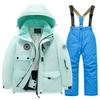 Children's Winter Ski Suit: Thick Fleece, Waterproof, Windproof, for Boys & Girls, Medium & Large Sizes