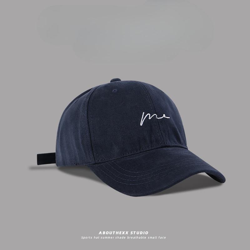 Oversized "me" Embroidered Baseball Cap, Big Head Friendly Adjustable Soft Cotton Dad Hat for Men & Women