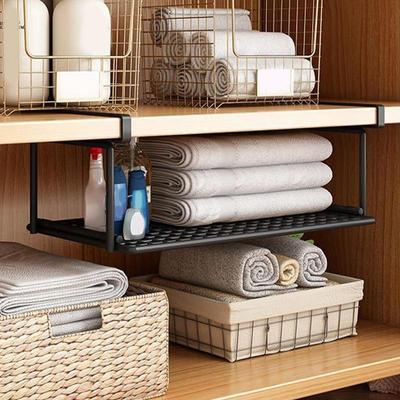 Hanging Net Basket Home Large Capacity Hanging Under The Cabinet Storage Shelves Spices Dishes Storage Pantry Kitchen Organizer