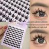 Mengji Shangpin Natural Thick Faux Wild Devil Eyelashes - 10 Rows for Women, Photogenic Cartoon Style