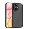 KEYSION Matte Translucent Black Phone Case for HONOR 400 Pro 5G Silicone+PC Clear Shockproof Back Cover for Honor 400 Lite 5G