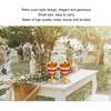 2pcs Metal Goblets Exquisite Painted Flower Pattern Vintage Court    E Glass for Bar Drinkware Gift