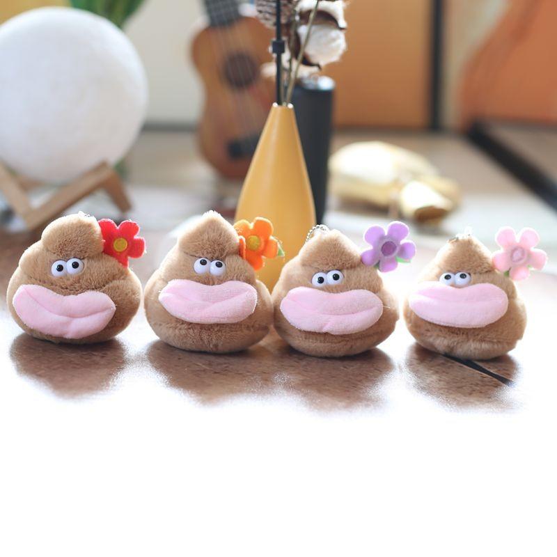 Plush Lips Thick Keychain Stuffed Animal Bag Decor Backpack Gift Accessory