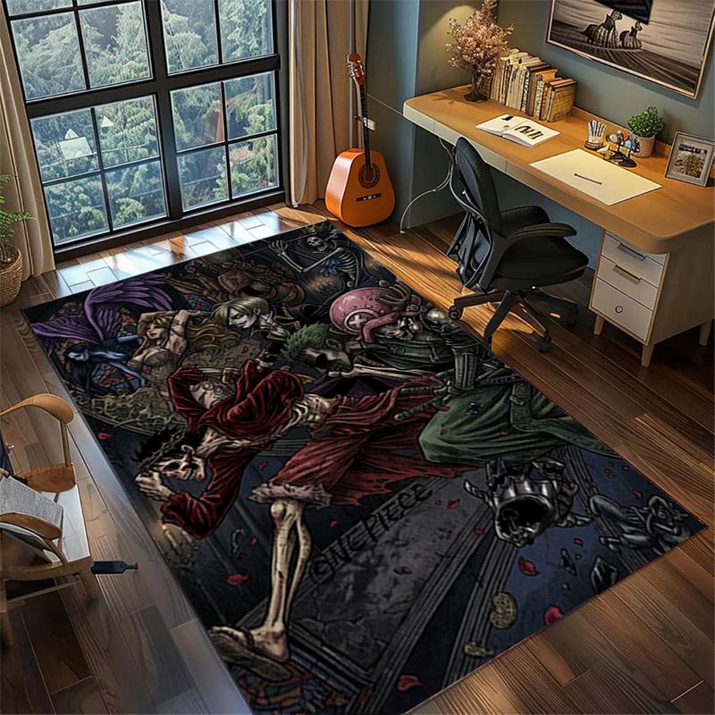 Non Slip Large Area "ONE PIECE" Washable Rug Carpet Gamer Room Bedroom Floor Mat kwq50