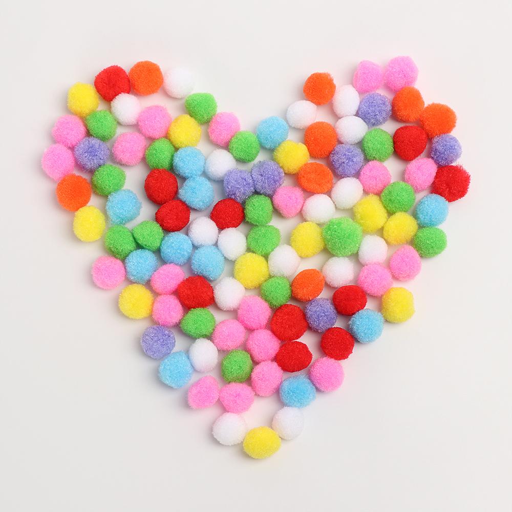 Learning Educational Soft Fluffy Balls DIY Sewing Craft Plush Craft Pompoms Fluffy Poms Decorations