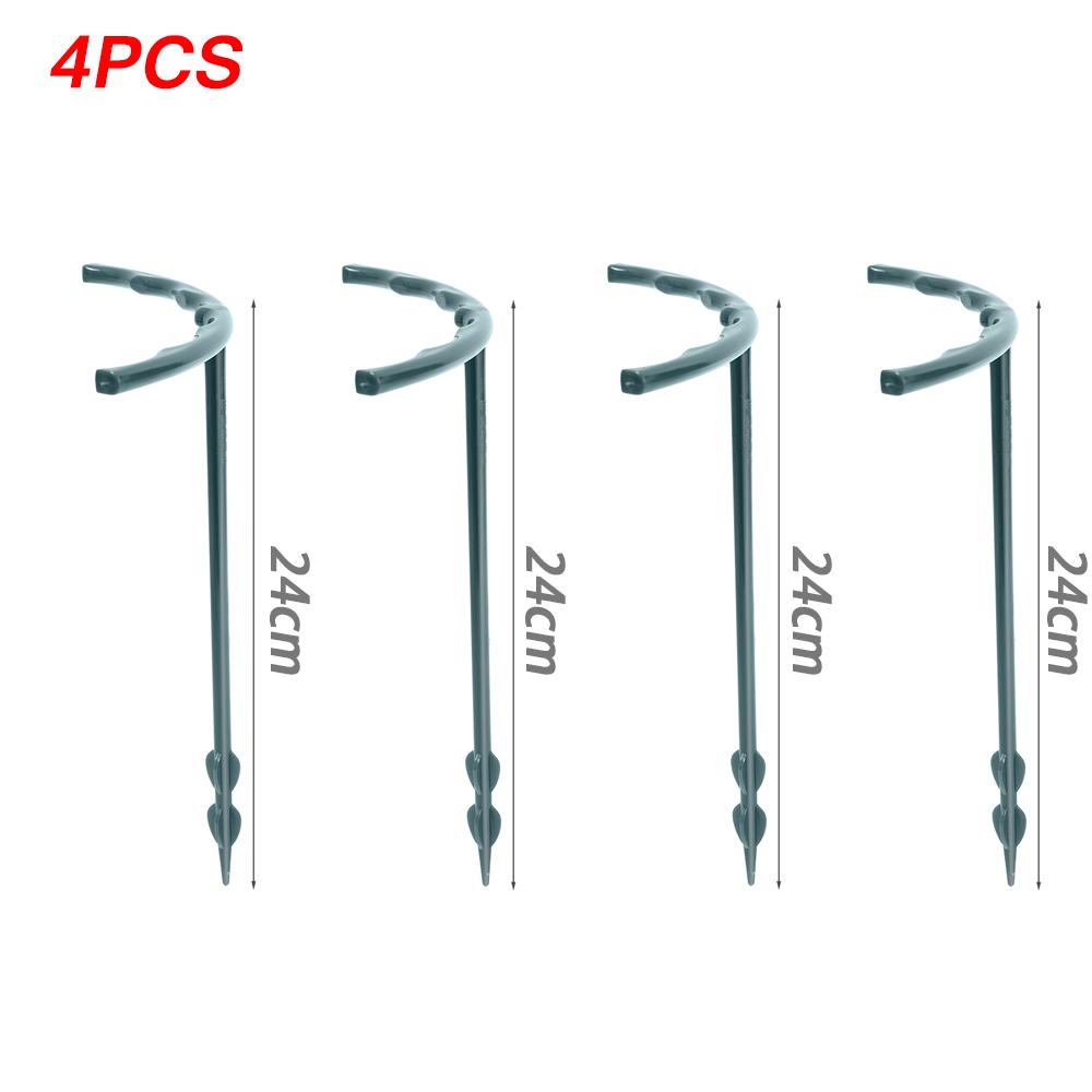 2/4/6PCS Plastic Plant Support Pile Frame Greenhouse Arrangement Semicircle Fixed Rod Indoor Flower Plant Vine Climbing Bracket