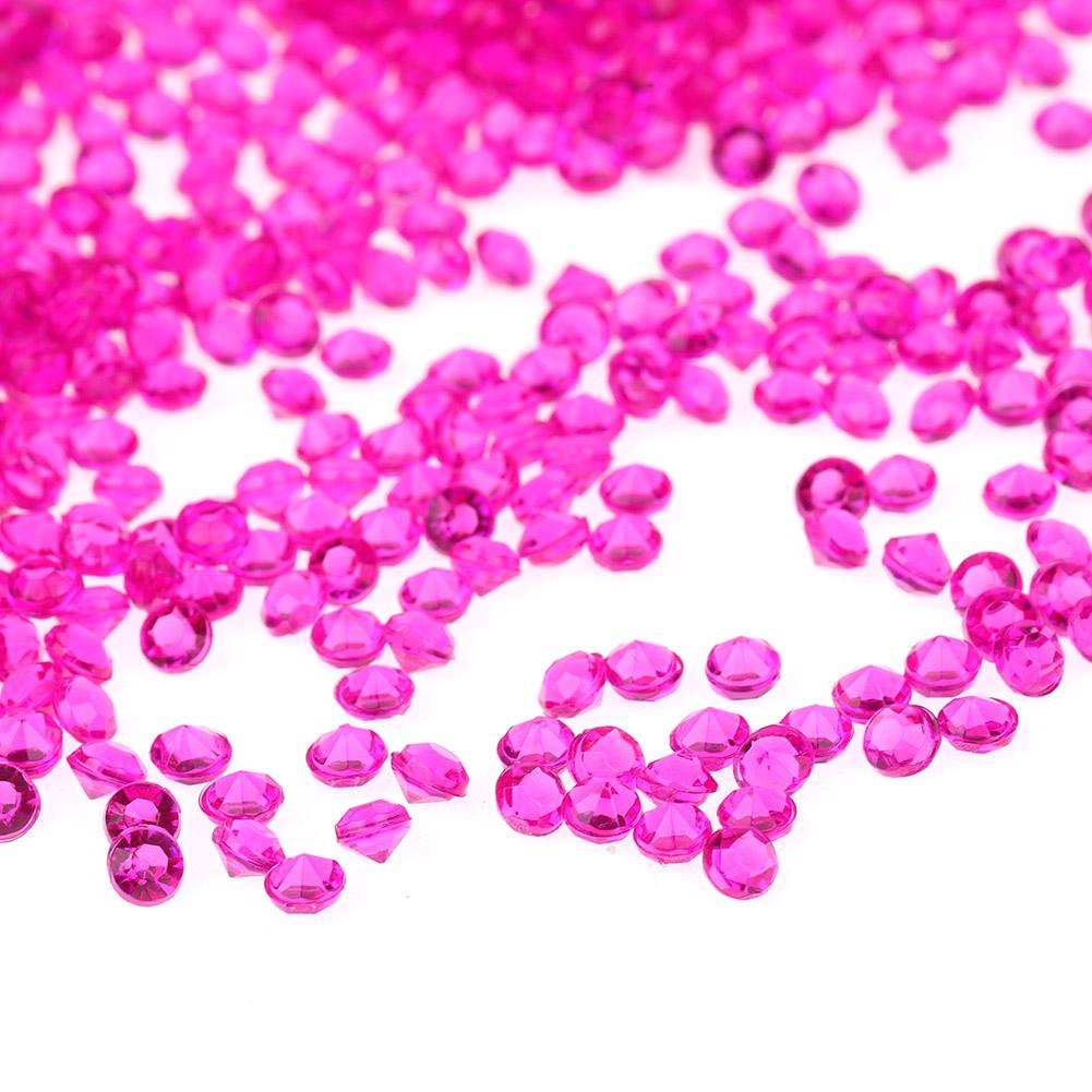 5000pcs 3mm Transparent Wedding Confetti Party Plastic Diamond Sparkly Gems Decor