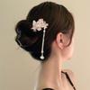 Chinese Style Flower Hairpin Romantic Hanfu Headwear Cherry Blossom Hair Sticks  For Women Girls
