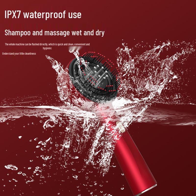 Red Light Scalp Massager & Hair Growth Comb with Kneading Applicator for Enhanced Hair Care
