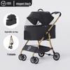 Lightweight Foldable Pet Stroller for Small Dogs & Cats