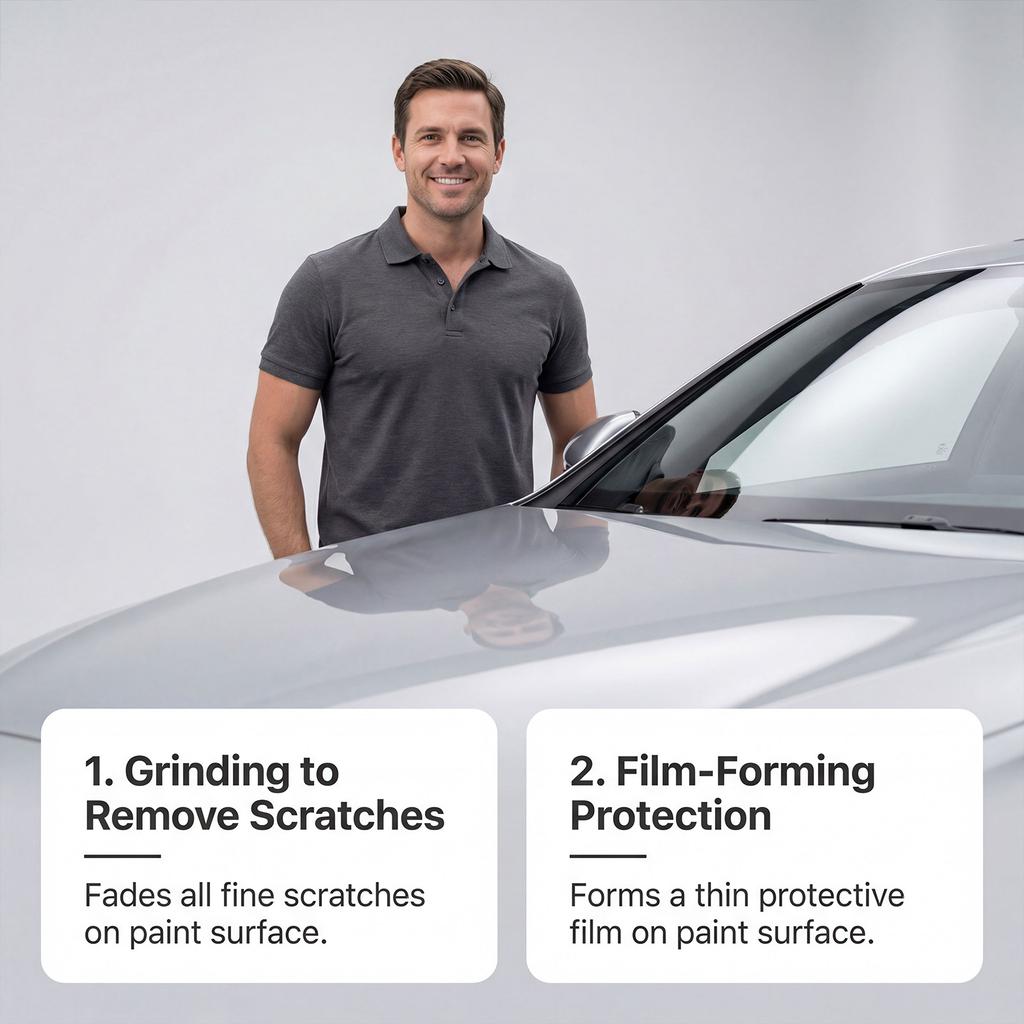 Scratch Removal Wax Car Polish Compound Scratch Repair Paste Paint Surface Cleaner and Restorer with Applicator Sponge 50g 1 76oz