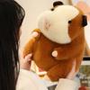 Muñeco de Peluche Hámster Cobaya 20cm Juguete de Peluche Relleno Marrón Dibujos Animados Animal Gordo Peluche Compañero Regalo de Cumpleaños