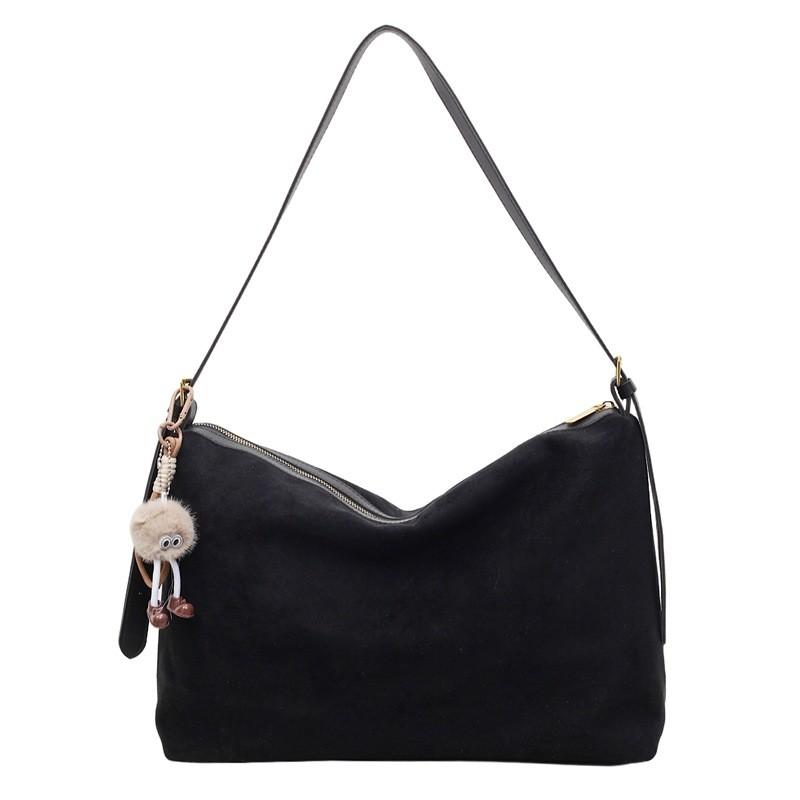 IELGY Ladies Tote Bag Autumn Large Capacity Retro Underarm Bag No Pendant