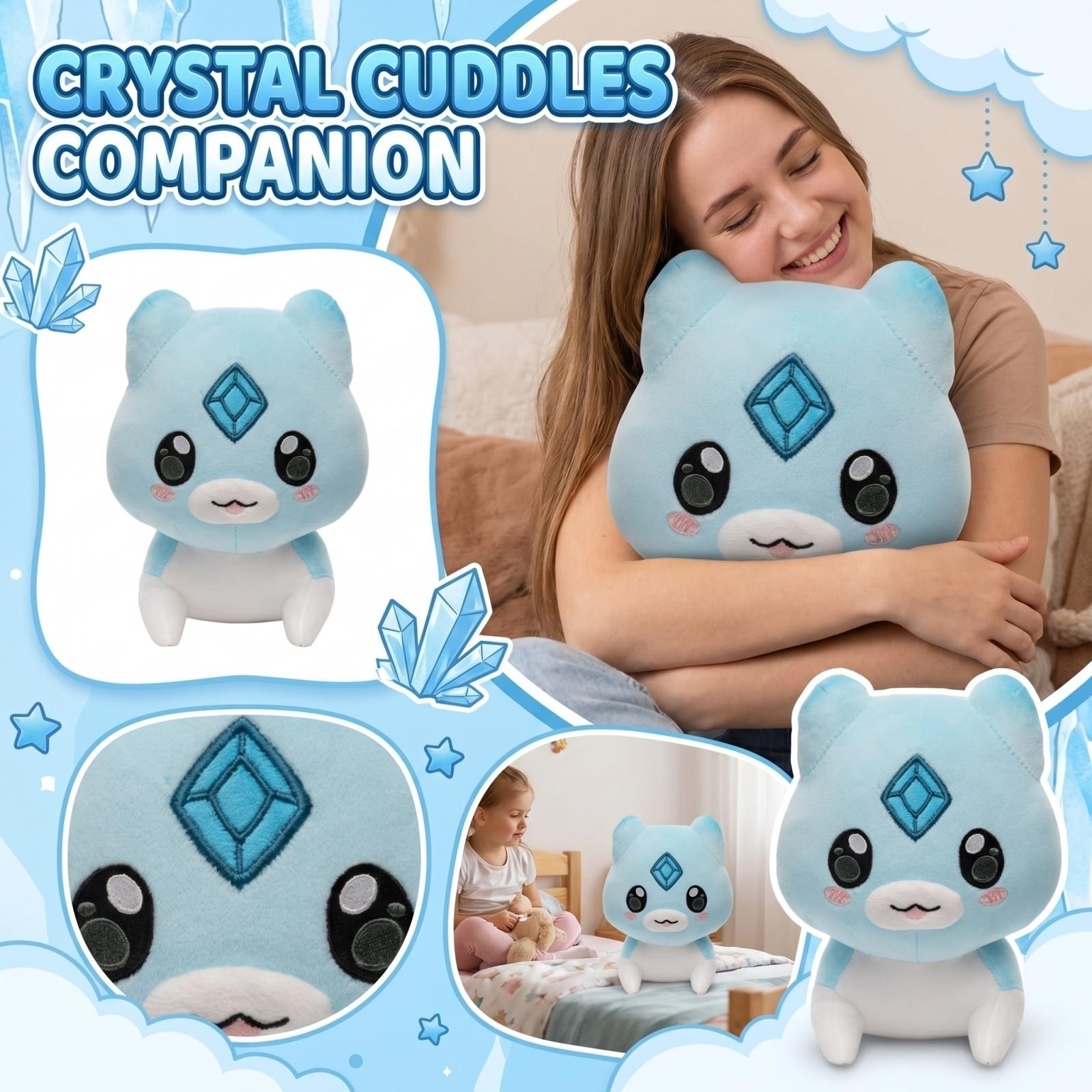

Cute Blue & Creature Plush Toy, Soft Stuffed Animal With Diamond Forehead, Kawaii Cuddly Companion For Kids & Collectors One Size