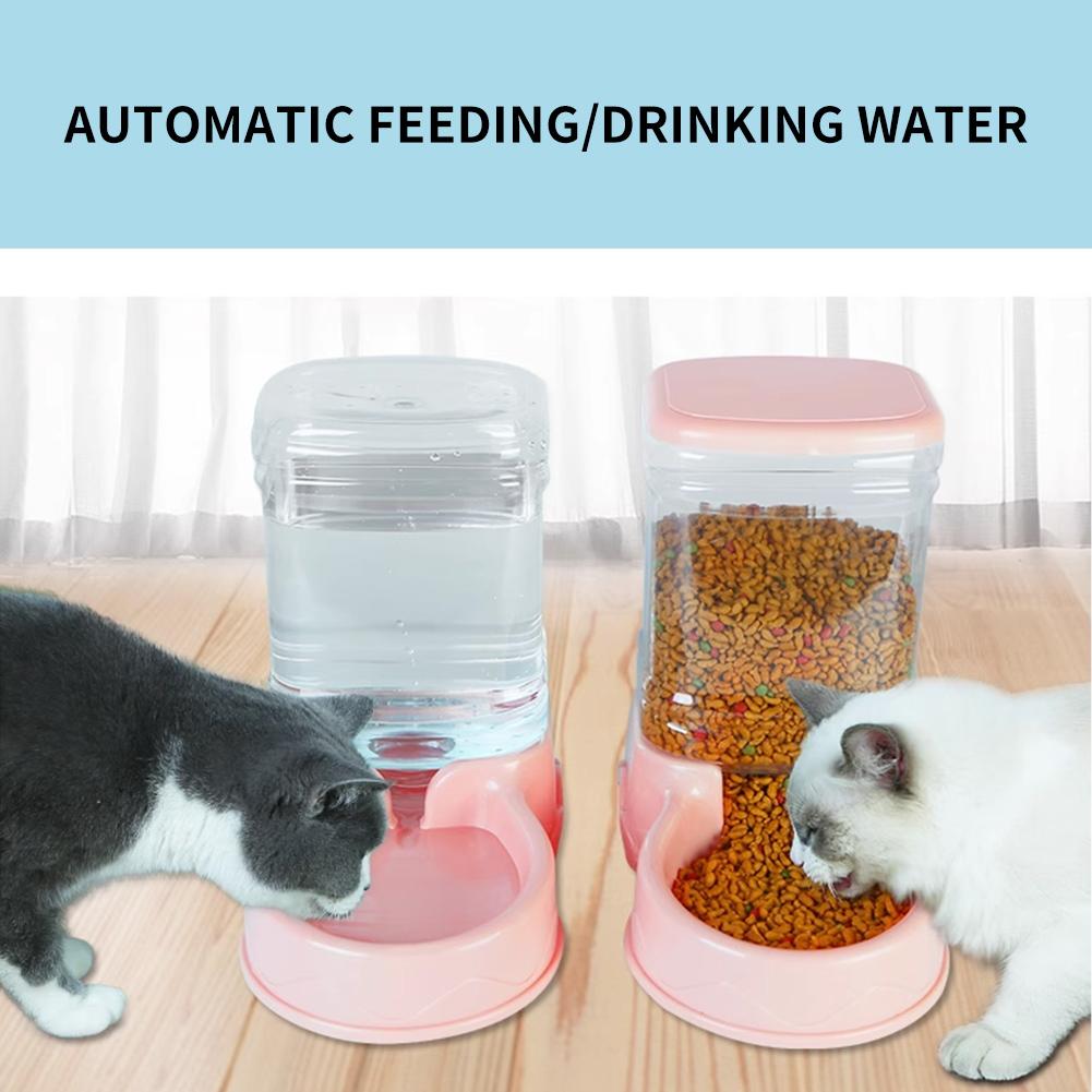 3.8L Water Fountain Drink Bowl Automatic Pet Feeder Large Cat Dog Food Dispenser Large Capacity Pet Drinking Bowl Cat Supplies