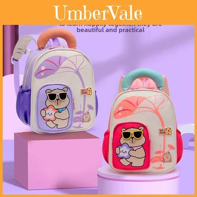 Sac à dos animal dessin animé pour enfants d'âge préscolaire avec nylon respirant et bretelles à coussin d'air pour l'école
