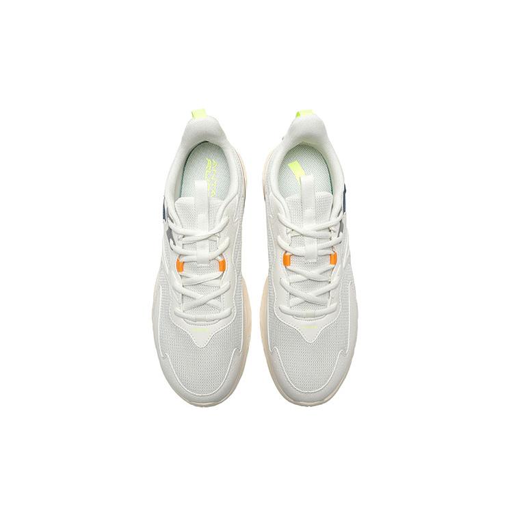 Anta Cushioning Slip Resistant Abrasion Resistant Breathable Lightweight Low Top Running Shoes Men's White Gray Blue 912235527-2