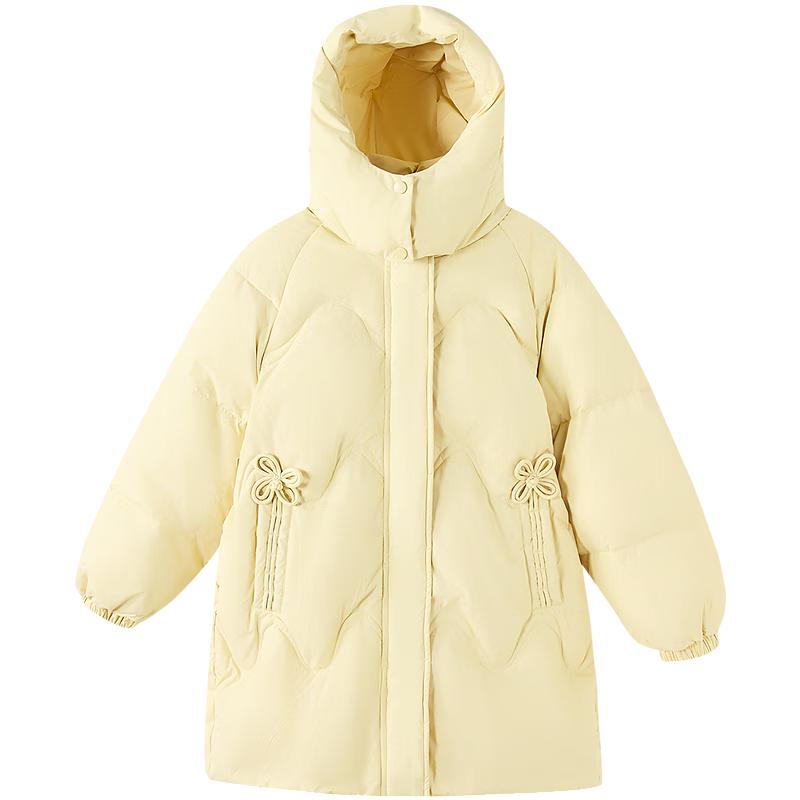 DEESHA Girls Mid-Length Thick Down Jacket 140
