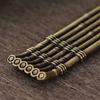 Metal Incense Stick Burner Ancient Style Boat Shape Incense Stick Holder Classical Elegance Aromatherapy Ornament 7