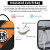 DBZ Kanji Symbol Insulated Lunch Bags Leakproof Son Goku Reusable Thermal Bag Tote Lunch Box Work  Outdoor Food Bag