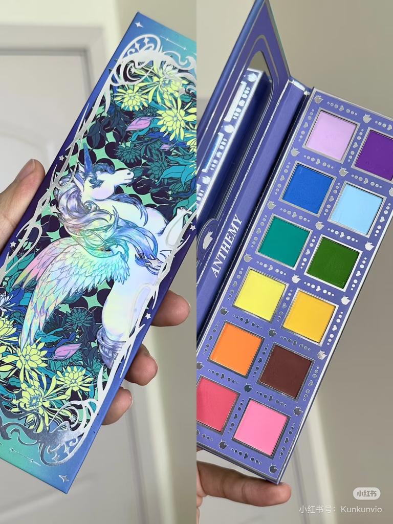 Anthemy 10 Color Eyeshadow Palette Matte Shimmer Chameleon Waterproof Long-Lasting Pearly Shiny Metal Eye Shadow Palette Make-up