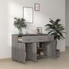 Hamar Sideboard in Light Grey 113 x 40 x 80 cm Solid Pine Wood