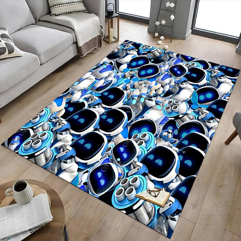 Robotic Dreams Unfold Carpet For Playroom Bedroom Living Room Sofa Home Decorkids Game Area Rug Nonslip Floor Mat