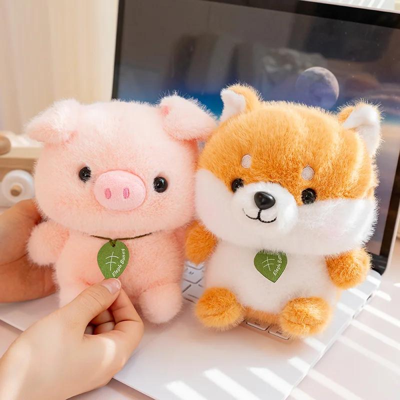 15cm Kawaii Stuffed Animal Corgi Panda Rabbit Plush Toys Small Pink Pig Soft Doll Cute Desk Companion Girl Boy Birthday Gift