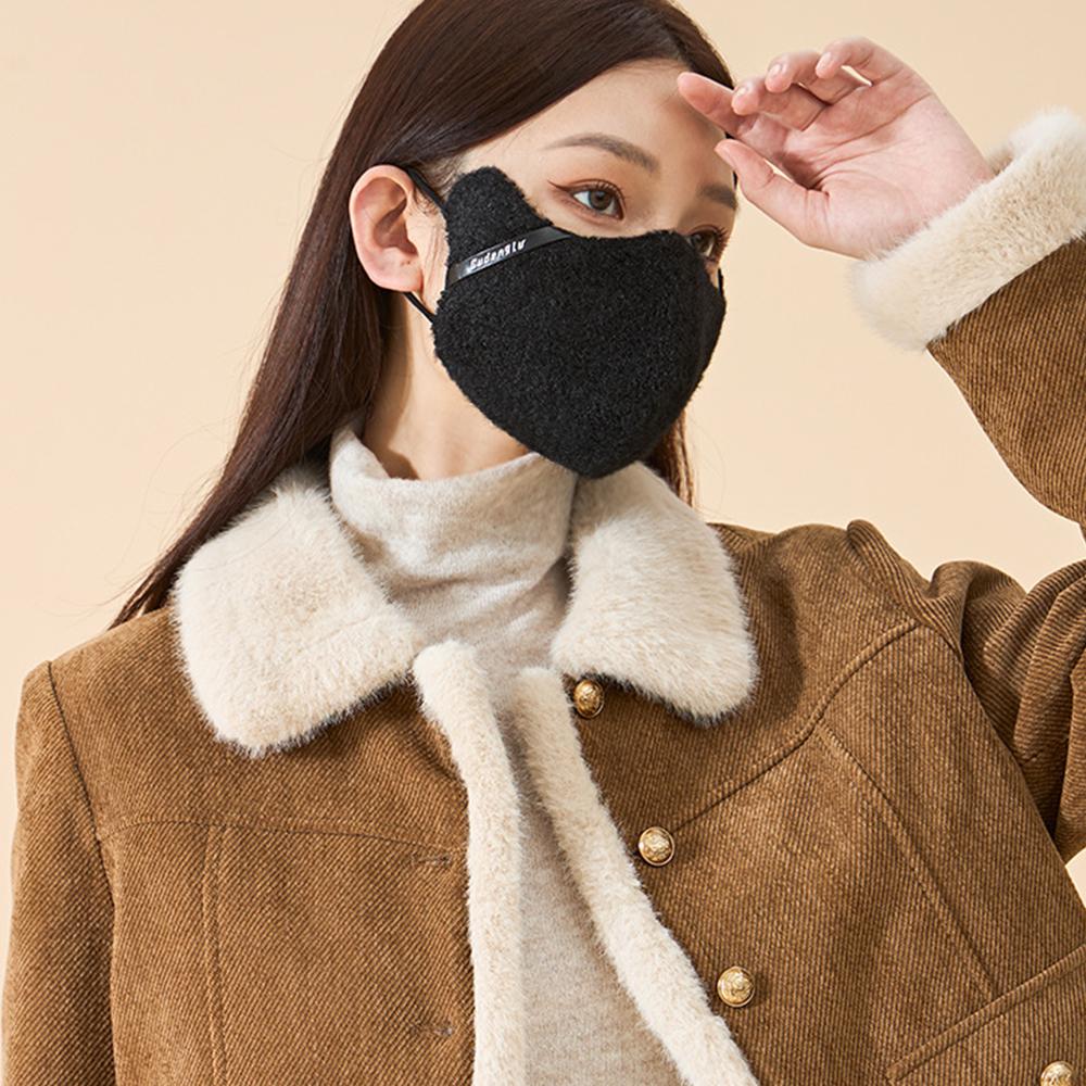 Winter Warmth Face Mask for Women Thermal Windproof Balaclava for Cycling & Outdoor Sports Fashionable Cold-Proof Plush Mask