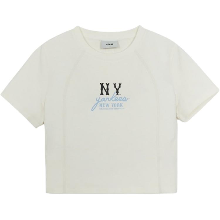 

Новые женские белые футболки MLB 3FTSB0454-50IVS S