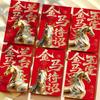6pcs Blessing Words Red Envelopes Cartoon Hongbao Good Lucky Money Package Lucky Year