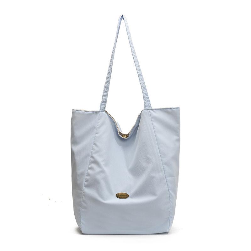 Summer new beautiful personalized casual shoulder bag female students class niche commuting tote big bag