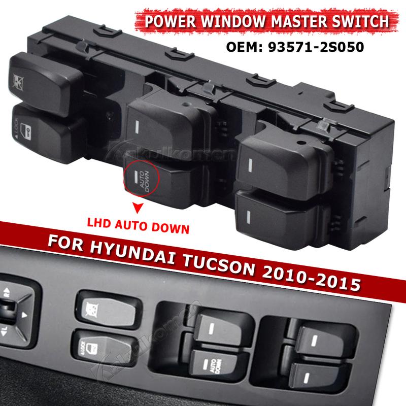 Car Auto accessorie New Electric Power Window Switch For Hyundai IX35 TUCSON 2010-2015 935712S050 93571-2S050