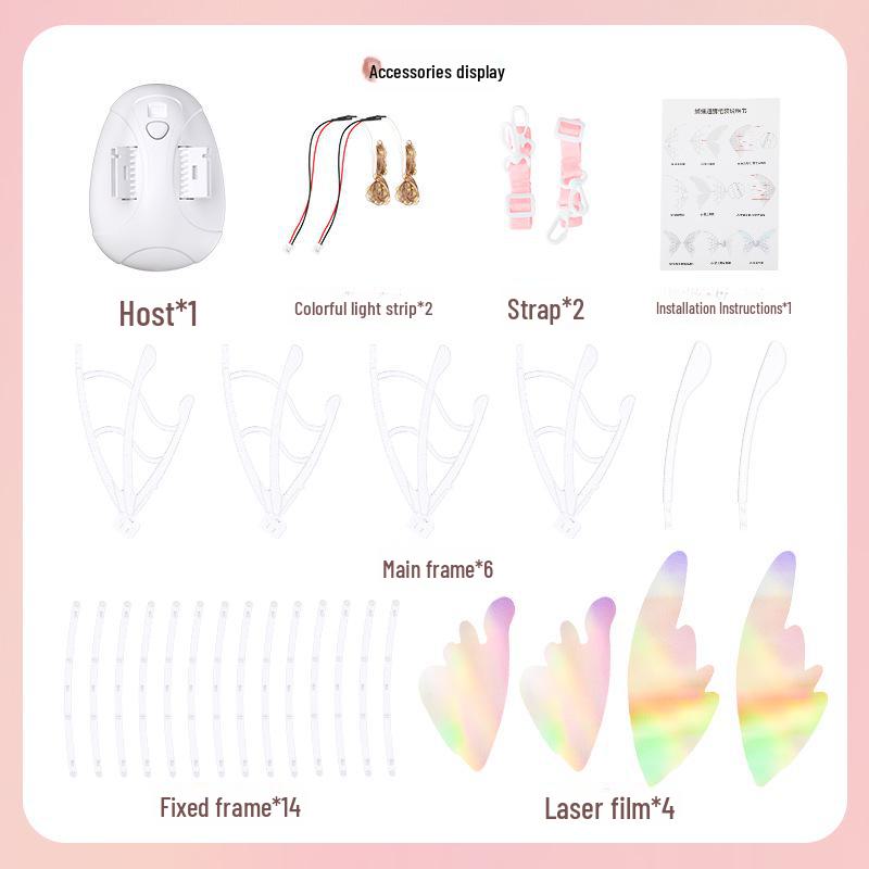 Aripi Luminoase de Elf Electric: Decorațiune de spate luminoasă pentru momentele de joacă amuzante ale copiilor