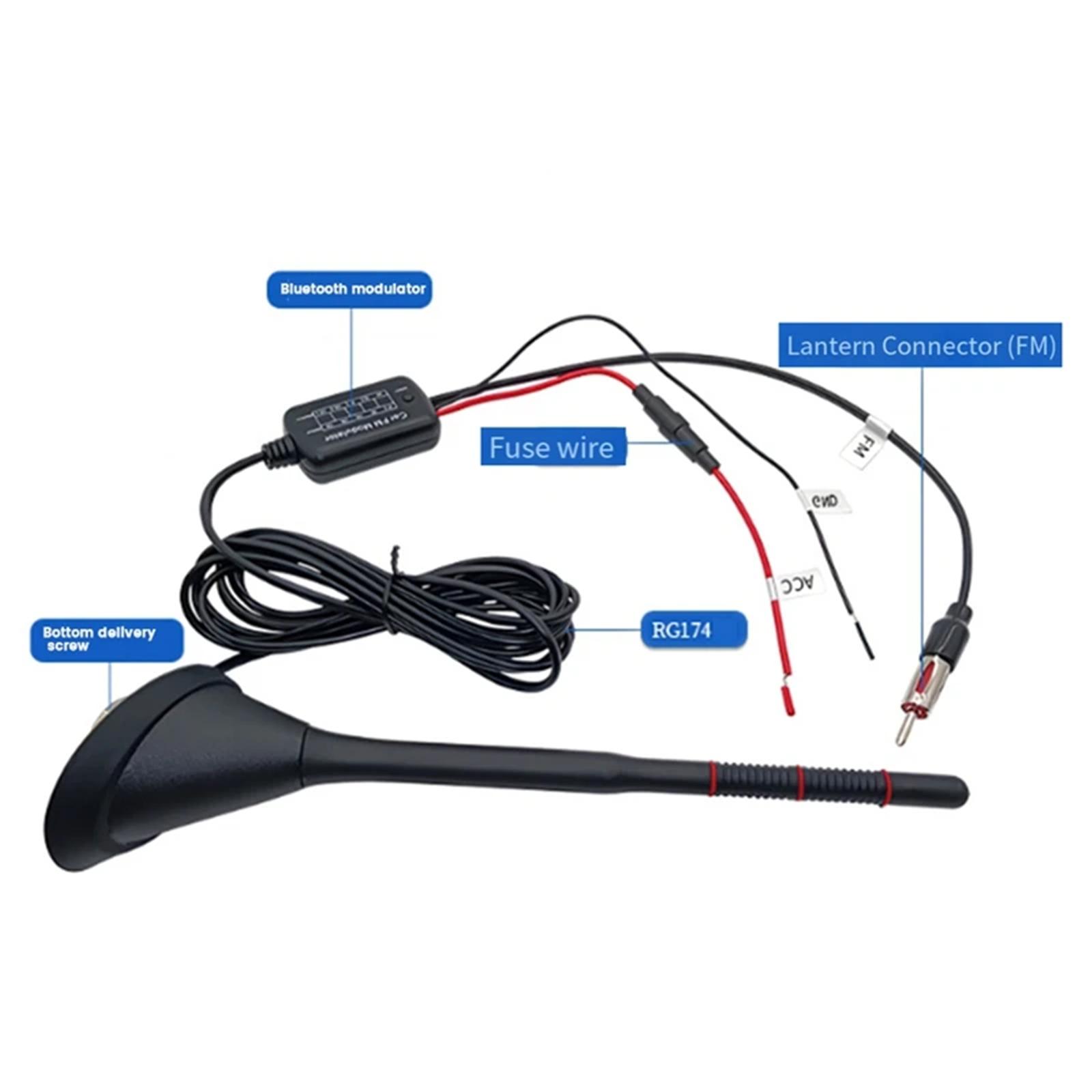 

Plastic Car Antenna with Long Cable Weather Resistant Car Roof Antenna Long Lasting Vehicles Antenna for Vehicles 1