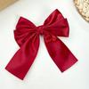 New Large Satin Layered Bows Hair Clip Ribbon Silky Bowknot Hairpin Barrettes Hair Accessories for Women Girl