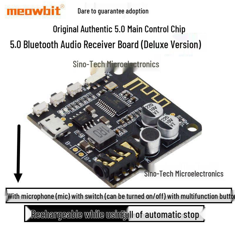 Bluetooth 5.0 MP3 Decoder & Lossless Car Audio Amplifier Module DIY 4.1 Receiver