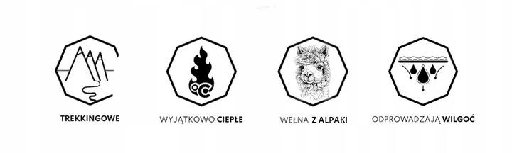 3X Wełniane Skarpetki Damskie Alpaka Termoaktywne Ciepłe Skarpety 39-42