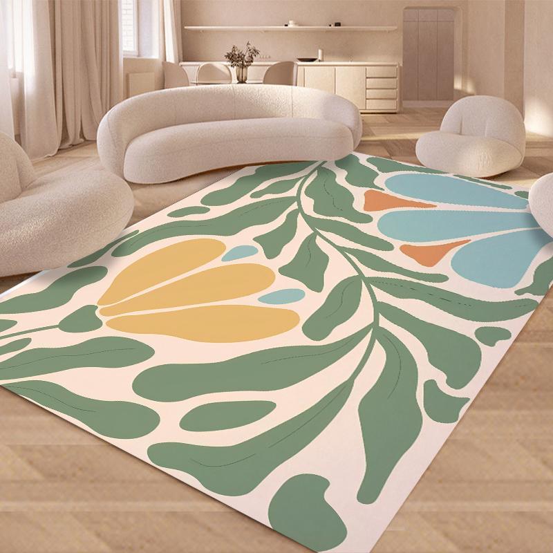 

Абстрактные цветы в стиле бохо, эстетичные цветочные ковры для гостиной, спальни, нескользящий коврик для пола на открытом воздухе/в помещении 40X60cm-16x24in