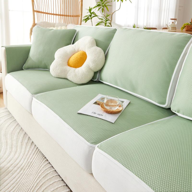 Sofa Cover Anti-Scratching Sofa Cover Summer Cool Silk Elastic Sofa