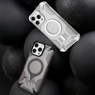 Magnetic Anti-Drop Rotating Stand Case for Apple 17 Pro Max/16 Pro, Protective Airbag Design for iPhone 15/14