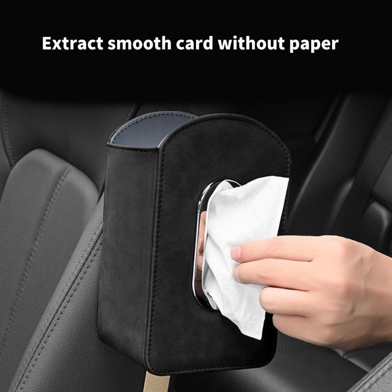 Elegant Car Seating Organizers with Tissue Holder, Space Saving Hanging Designs for Phone & Accessories Travel