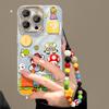 Mario Doll Bracelet for Apple 16 Feather Yarn Mobile Phone Case Xiaomi 14Pro Feather Yarn 15 Cute Cartoon 13