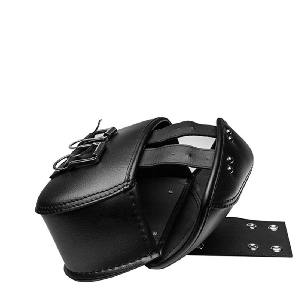 Universelles Mini-Paar Motorrad PU-Leder Seiten-Sattel-Gepäcktaschen Metallschnalle