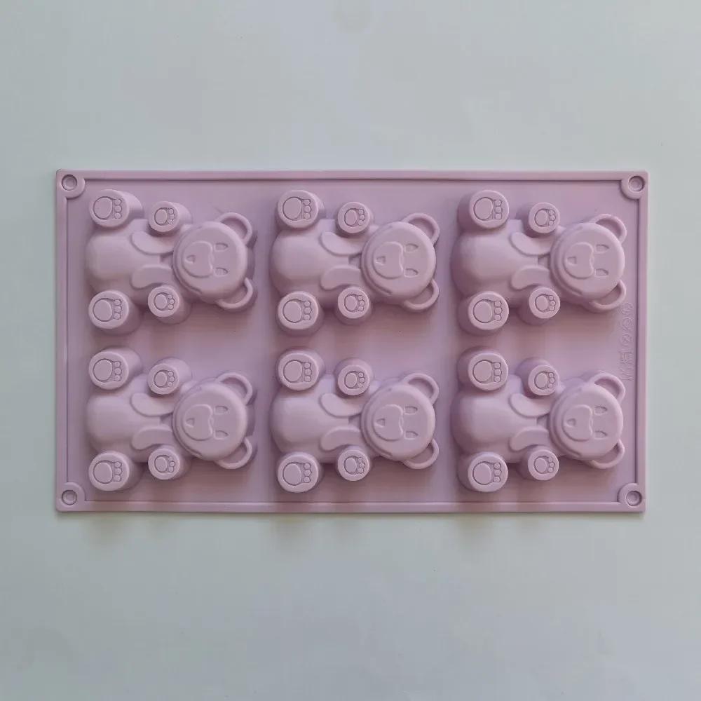 Multi Style Bear Silicone Baking Mold Animal Cake Candy Jelly Chocolate Making Set Bunny Soap Candle Mould Ice Tray Gifts
